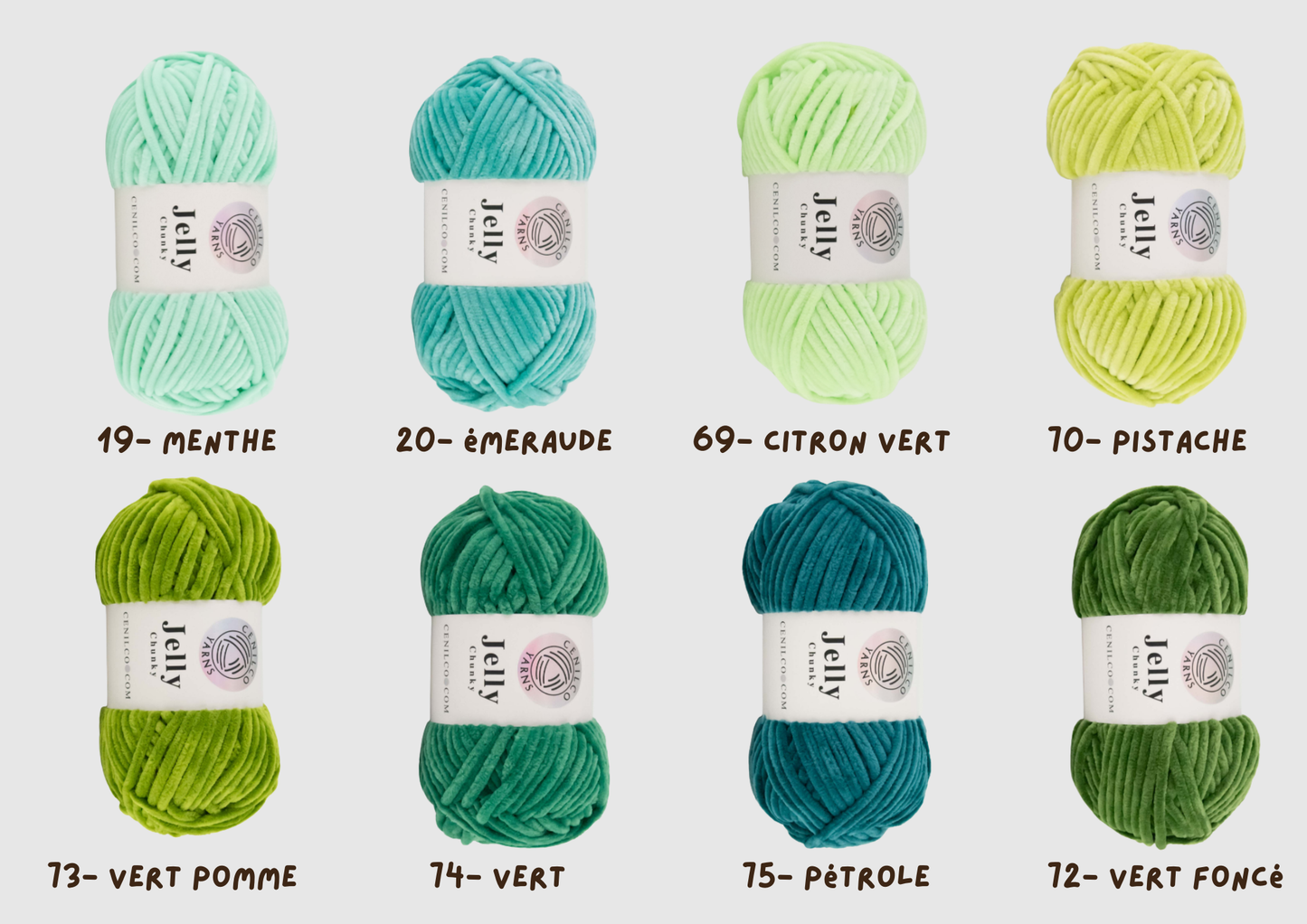 Laine chenille Cenilco Jelly Chunky