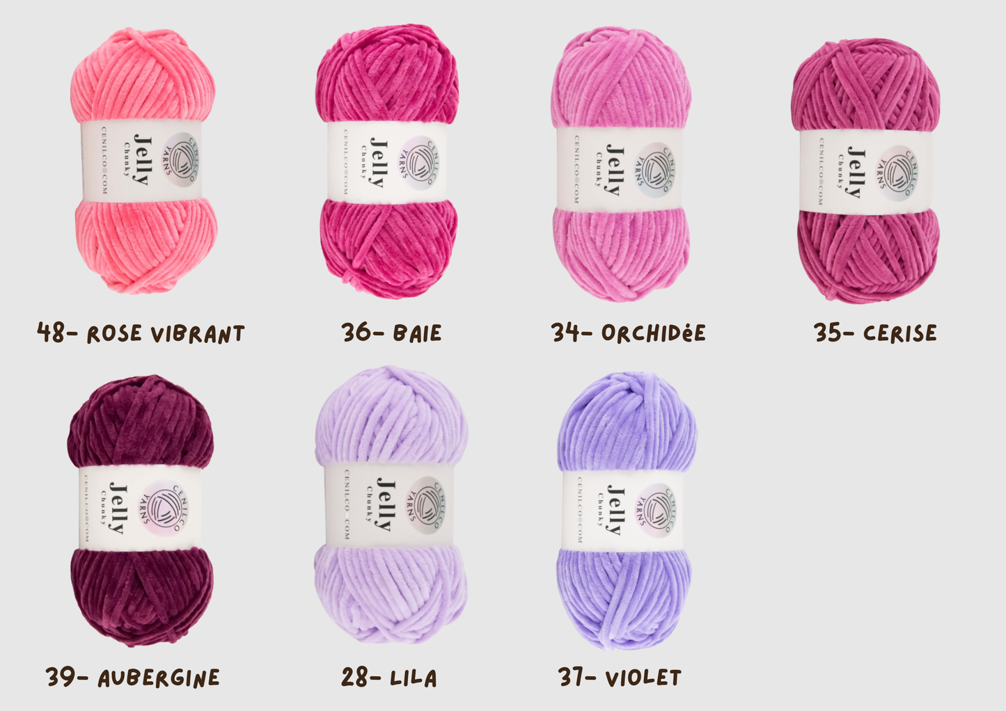 Laine chenille Cenilco Jelly Chunky